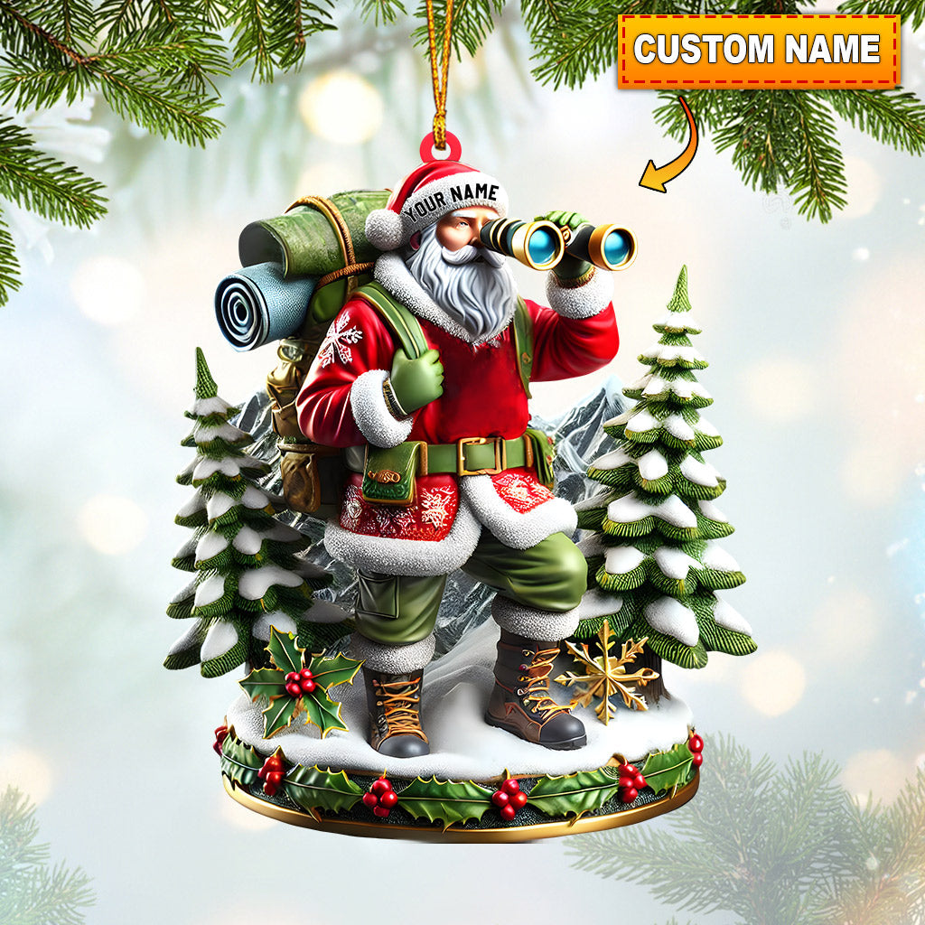 Blisscorners Santa Discovery Home Decor Christmas Ornament, Personalized Ornament2D Flat LM2211