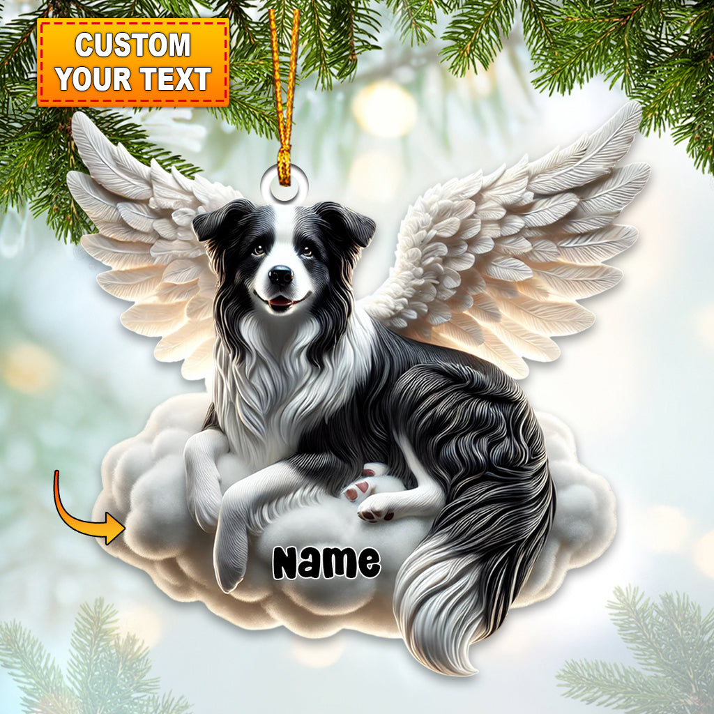 Blisscorners Dog Angel Christmas Home Decor Christmas Ornament, Personalized Ornament2D Flat LM2211