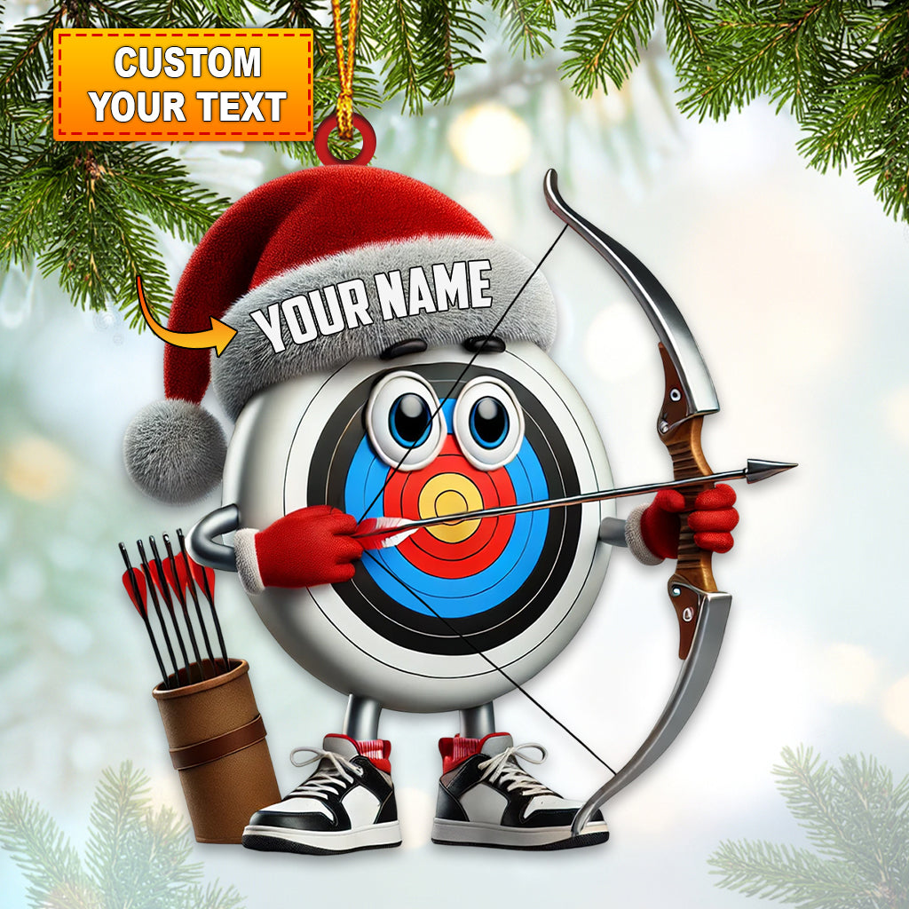 Blisscorners Custom Name Archery Ornament, Christmas Gift Decoration2D Flat LM2111