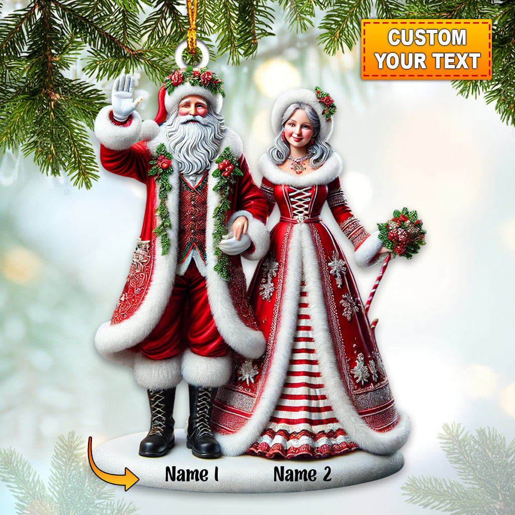 Blisscorners Couple Home Decor Christmas Ornament, Personalized Ornament2D Flat LM2211
