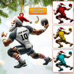 Blisscorners Ball And Santa Home Decor Christmas Ornament, Personalized Ornament2D Flat LM2211