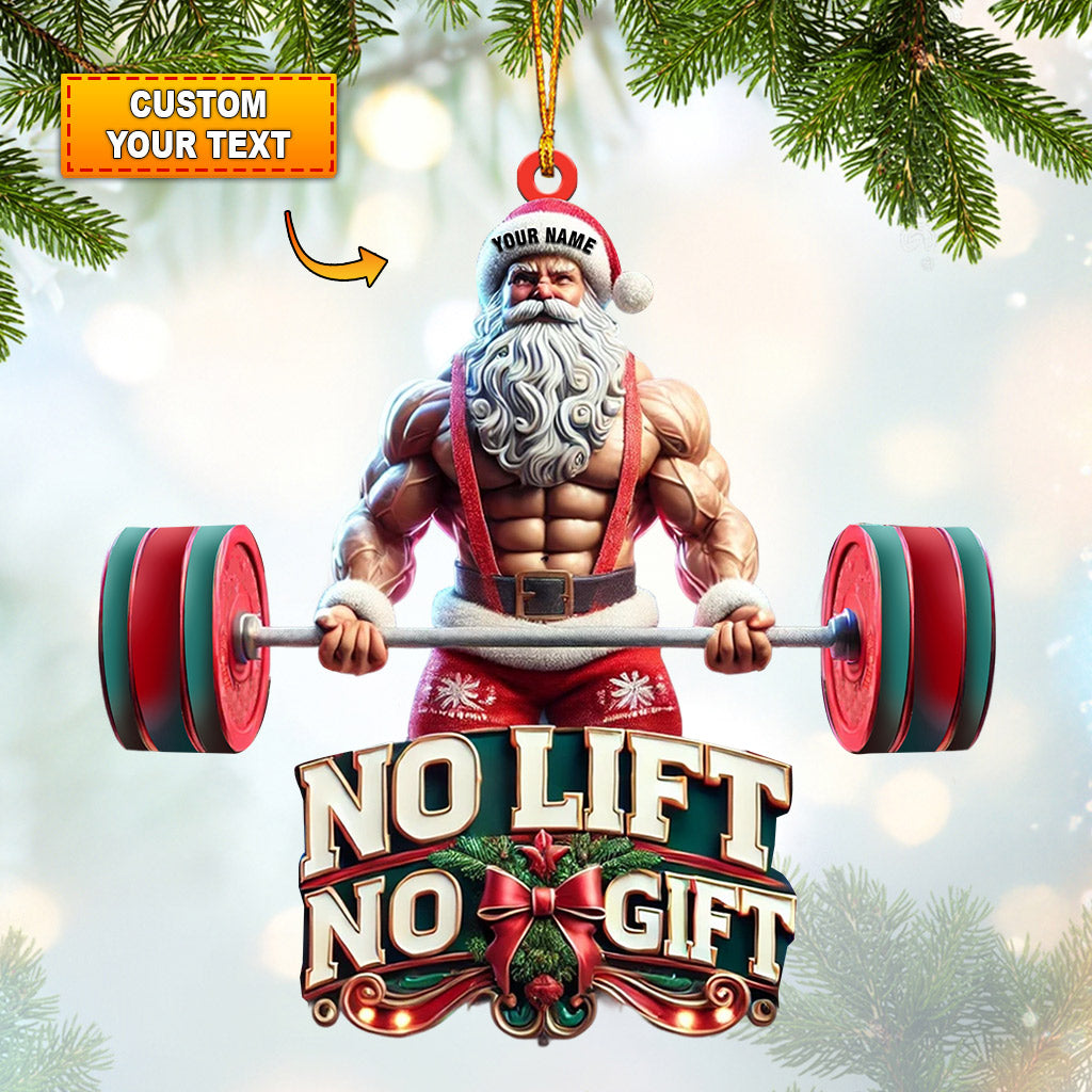 Blisscorners No Lift No Gift Home Decor Christmas Ornament, Personalized Ornament2D Flat LM2211