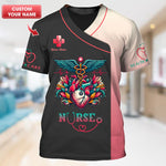 Blisscorners Personalized Nurse Shirt - Honor the Heart of Healthcare