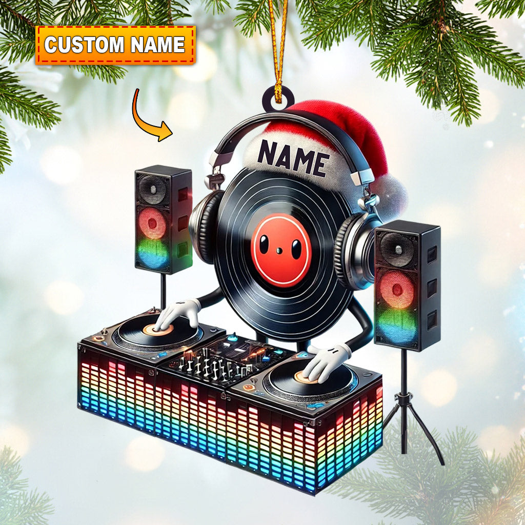 Blisscorners Musical Life DJ Christmas Ornament, Personalized Ornament2D Flat LM2211