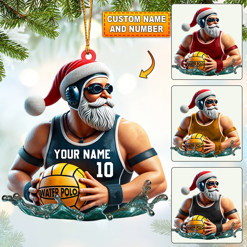 Blisscorners Cool Santa Basketball Home Decor Christmas Ornament, Personalized Ornament2D Flat LM2211
