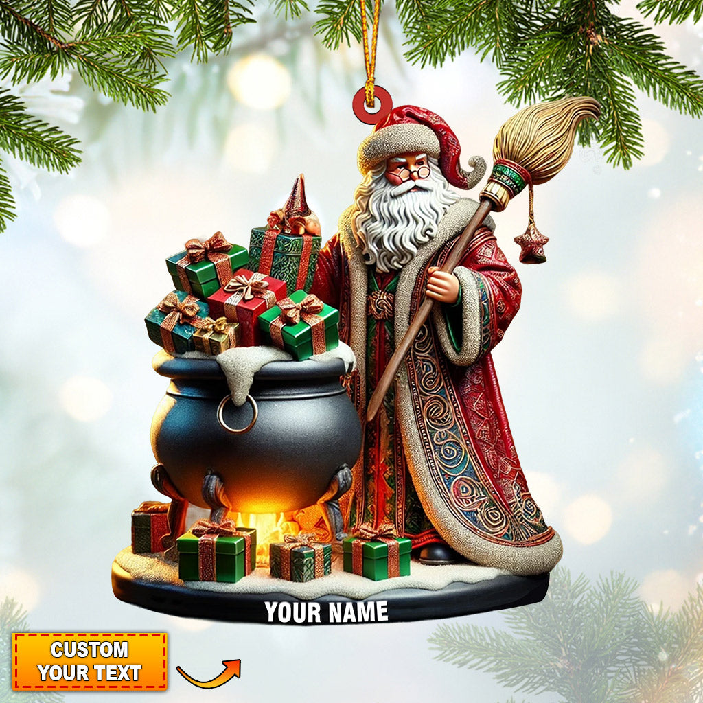 Blisscorners Santa Witch Home Decor Christmas Ornament, Personalized Ornament2D Flat LM2211