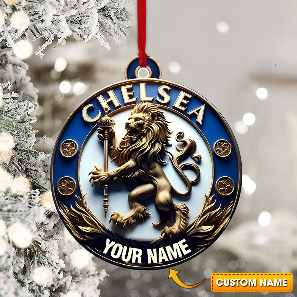 Blisscorners Custom Ornament, Chelsea Football Club Ornament, Christmas Decor2D Flat LM2211