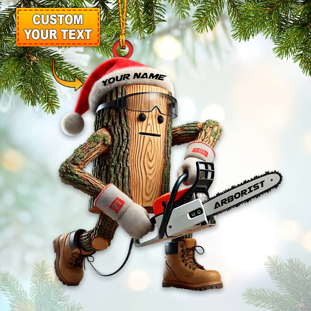 Blisscorners Santa Carpenter Home Decor Christmas Ornament, Personalized Ornament2D Flat LM2211