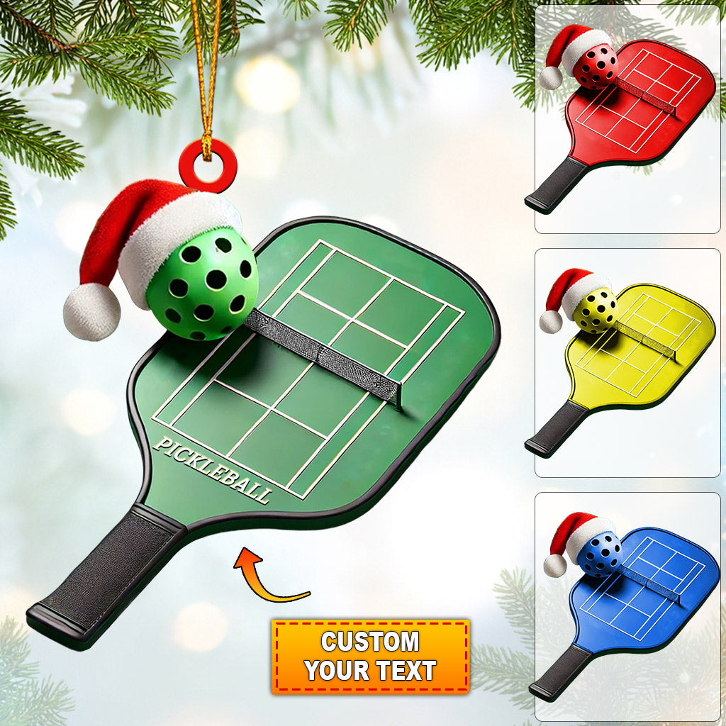 Blisscorners Pickleball Home Decor Christmas Ornament, Personalized Ornament2D Flat LM2211