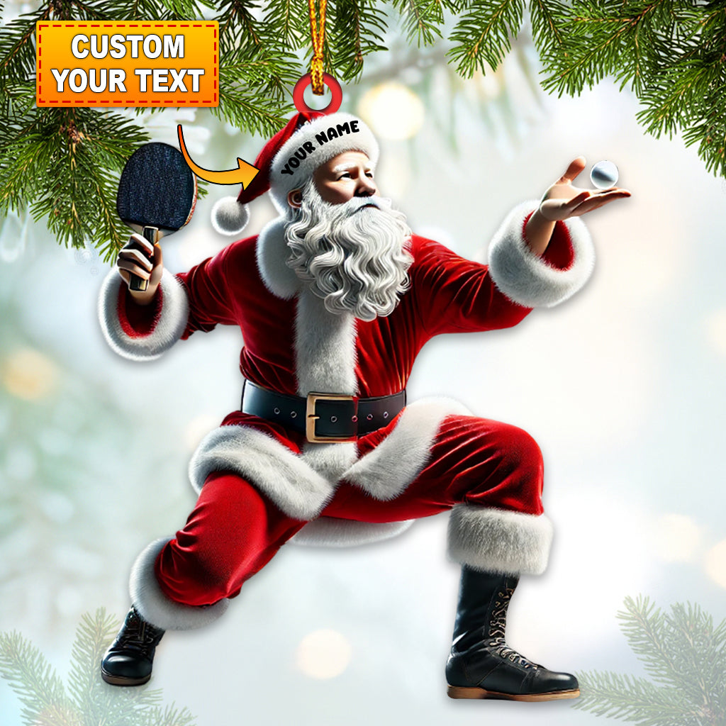 Blisscorners Ping Pong Christmas Ornament, Personalized Ornament2D Flat LM2211