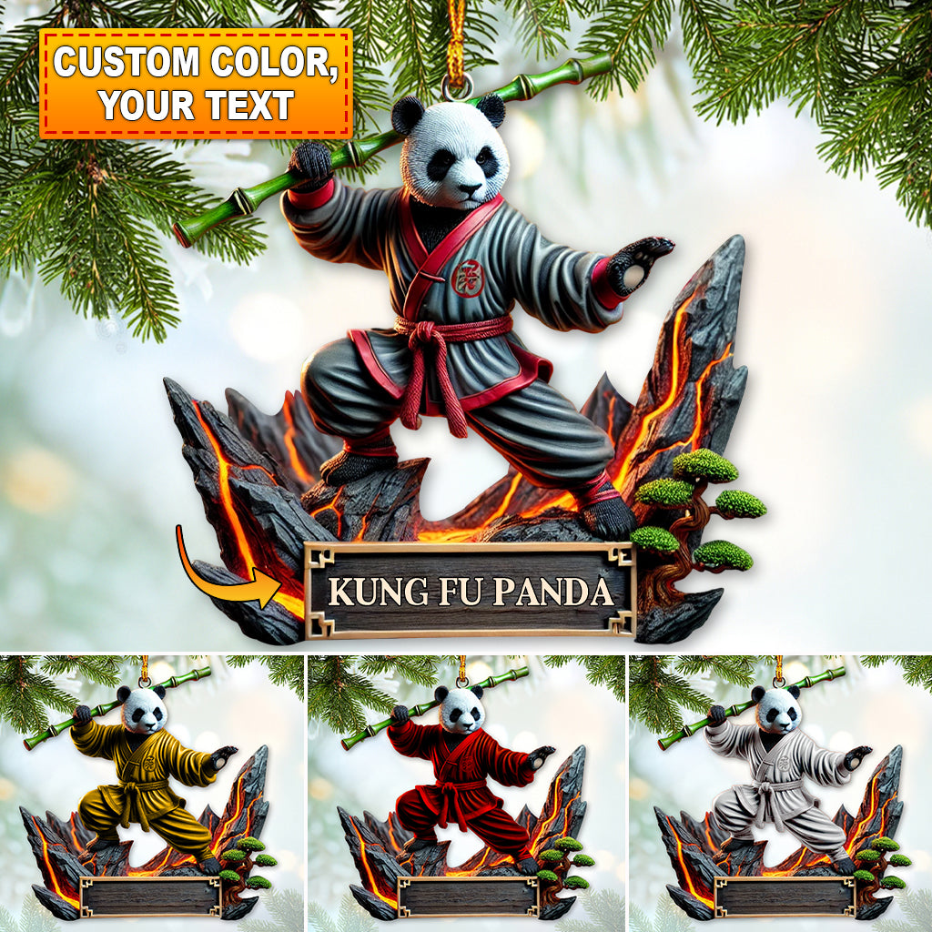 Blisscorners Custom Ornament, Kung Fu Panda Ornament, Christmas Decor2D Flat LM2211
