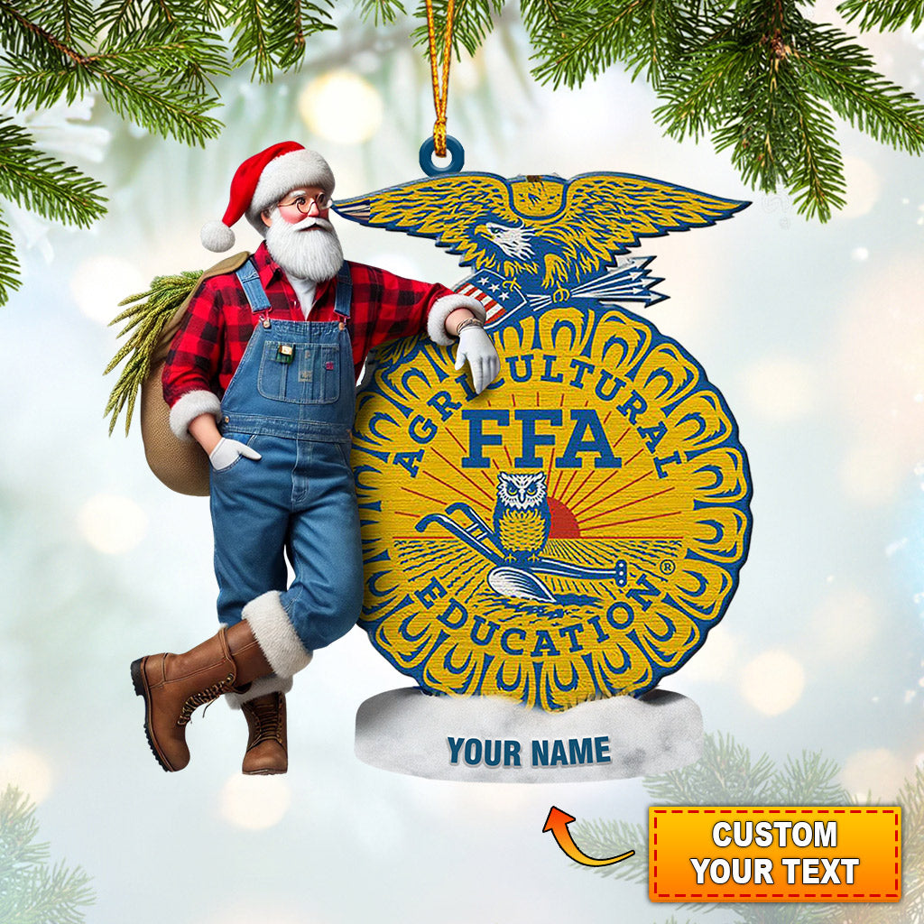 Blisscorners FFA Education Christmas Ornament, Personalized Ornament2D Flat LM2211