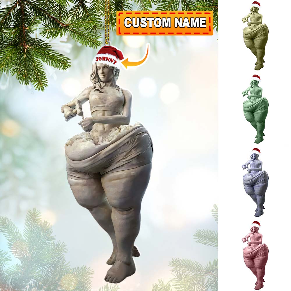 Blisscorners Custom Name Sculpture Artist Ornament, Christmas Gift Decor2D Flat LM2111