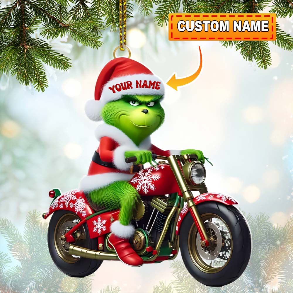 Blisscorners Christmas Rider ELF, Home Decor, Christmas Ornament, Personalized Ornament2D Flat LM2111