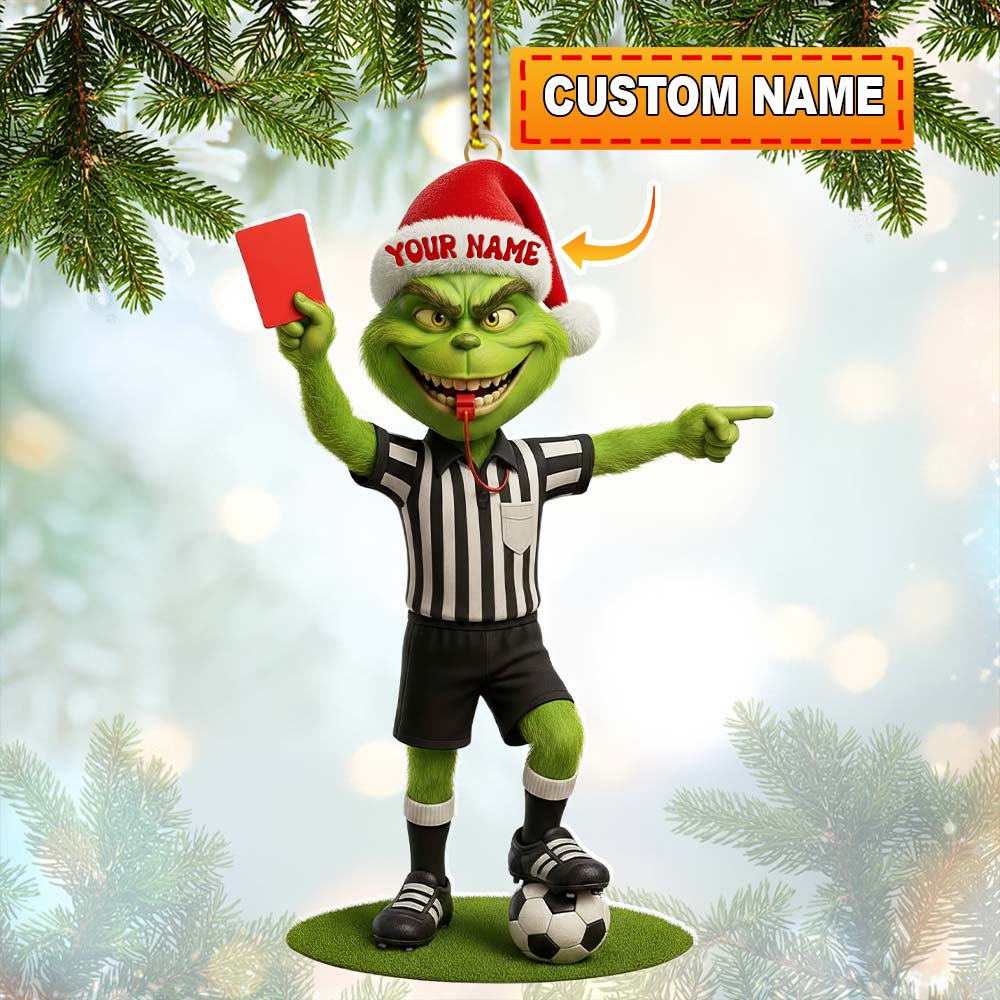 Blisscorners Referee, Home Decor, Christmas Ornament, Personalized Ornament2D Flat LM2111