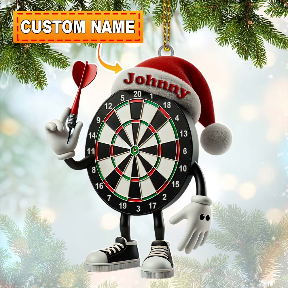 Blisscorners Darts Christmas Ornament, Personalized Ornament2D Flat LM2211