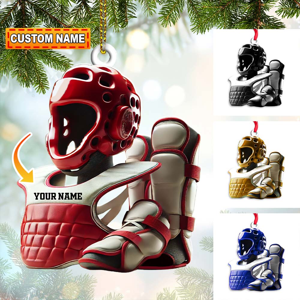 Blisscorners Custom Karate Lover Ornament, Personalized Ornament2D Flat LM2211