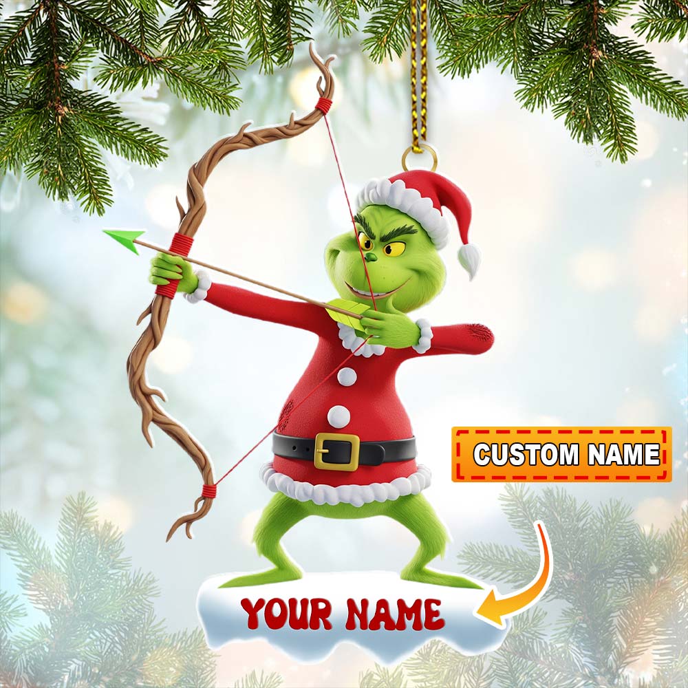 Blisscorners Archery ELF, Home Decor, Christmas Ornament, Personalized Ornament2D Flat LM2111