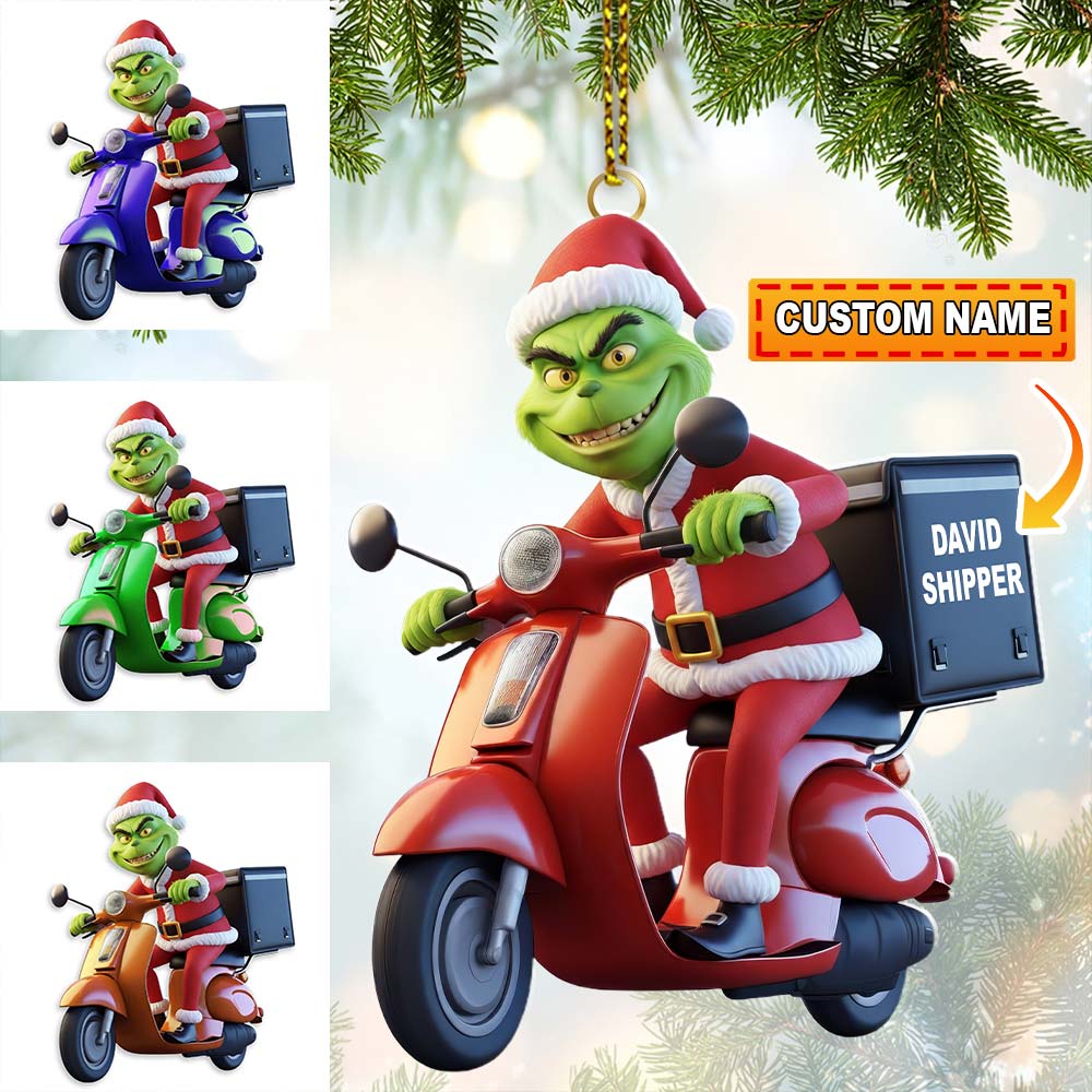 Blisscorners Shipper ELF, Home Decor, Christmas Ornament, Personalized Ornament2D Flat LM2111