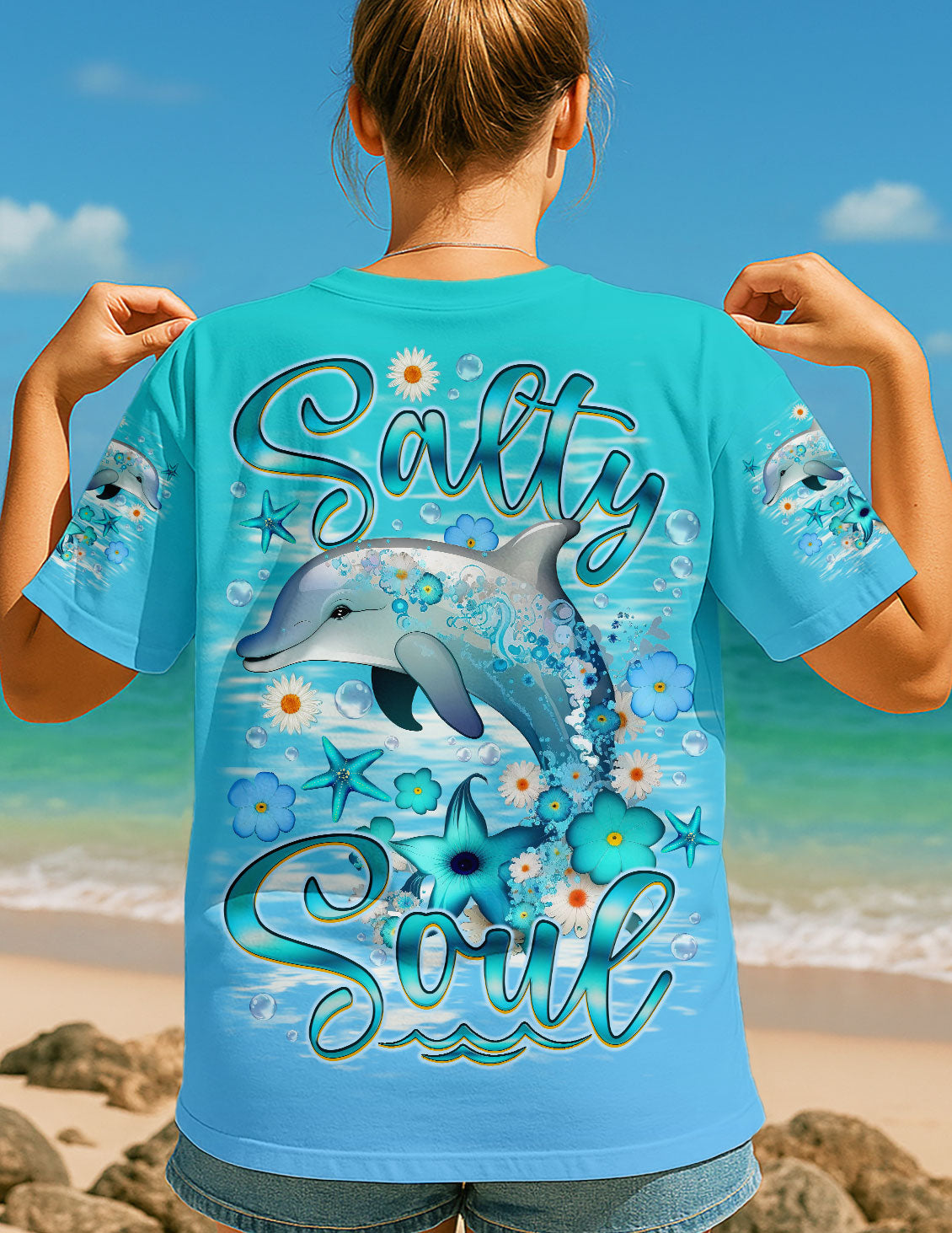 BLISSCORNERS SALTY SOUL DOLPHIN ALL OVER PRINT