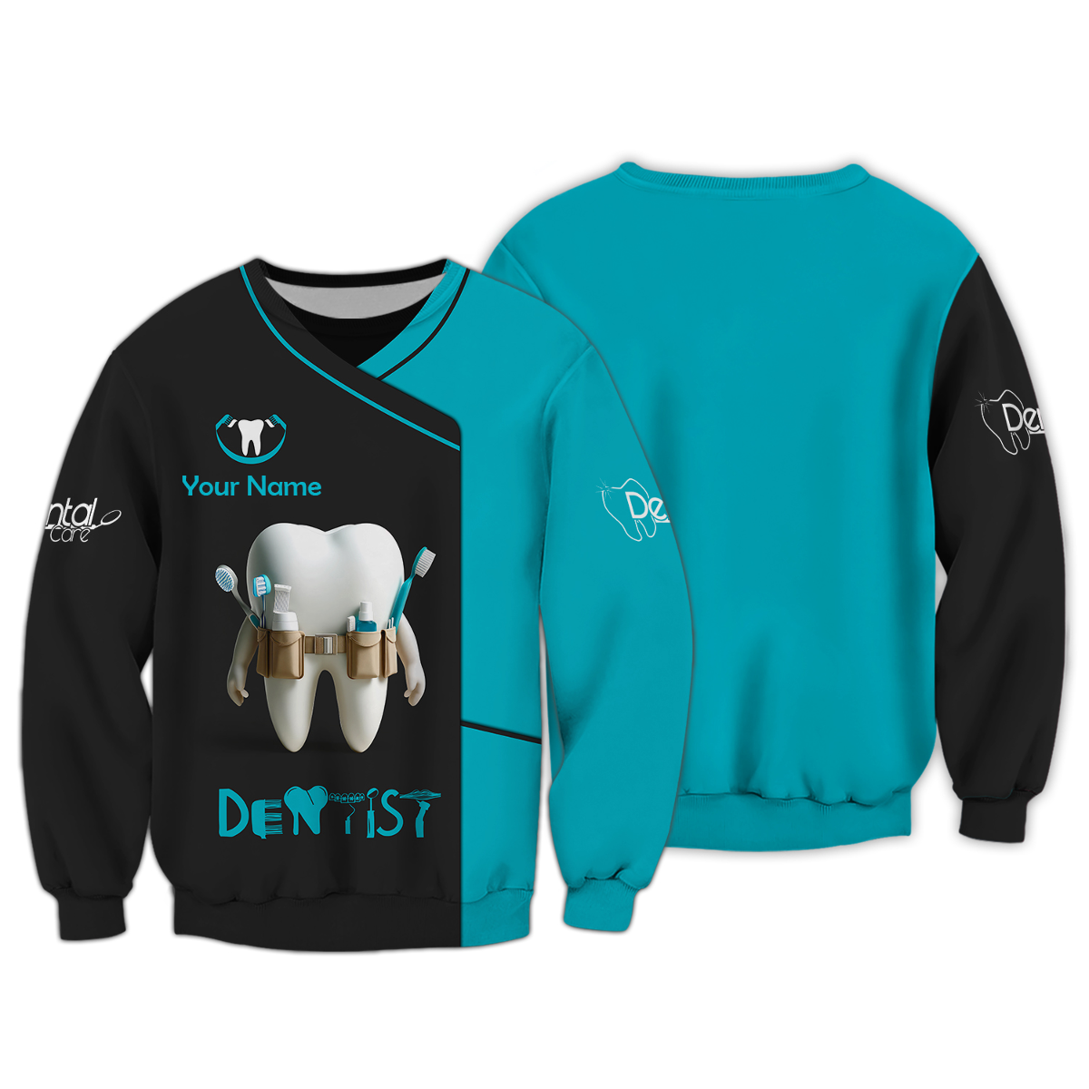 Blisscorners Custom Name Dentist Shirt, Dentist Polo Hoodie, Dental Shirt, Gift for Dentists