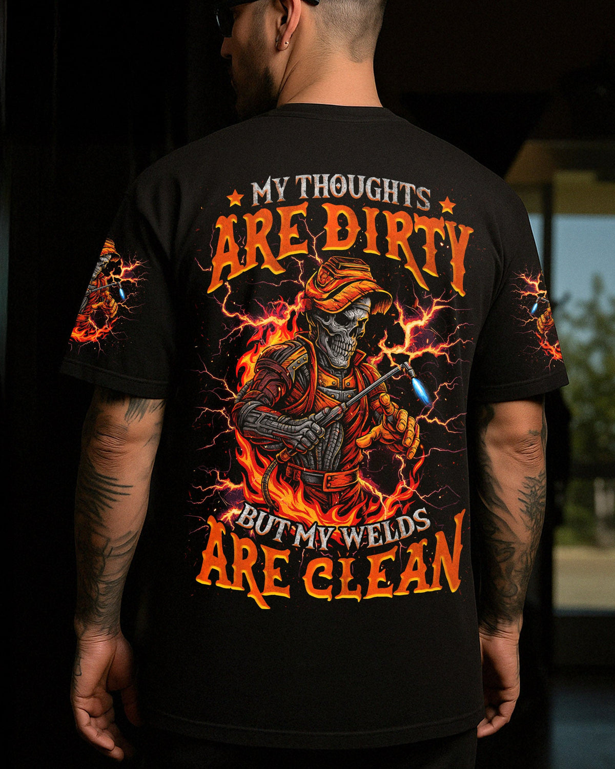 BLISSCORNERS I'M NOT ANTI-SOCIAL WELDER SKULL ALL OVER PRINT