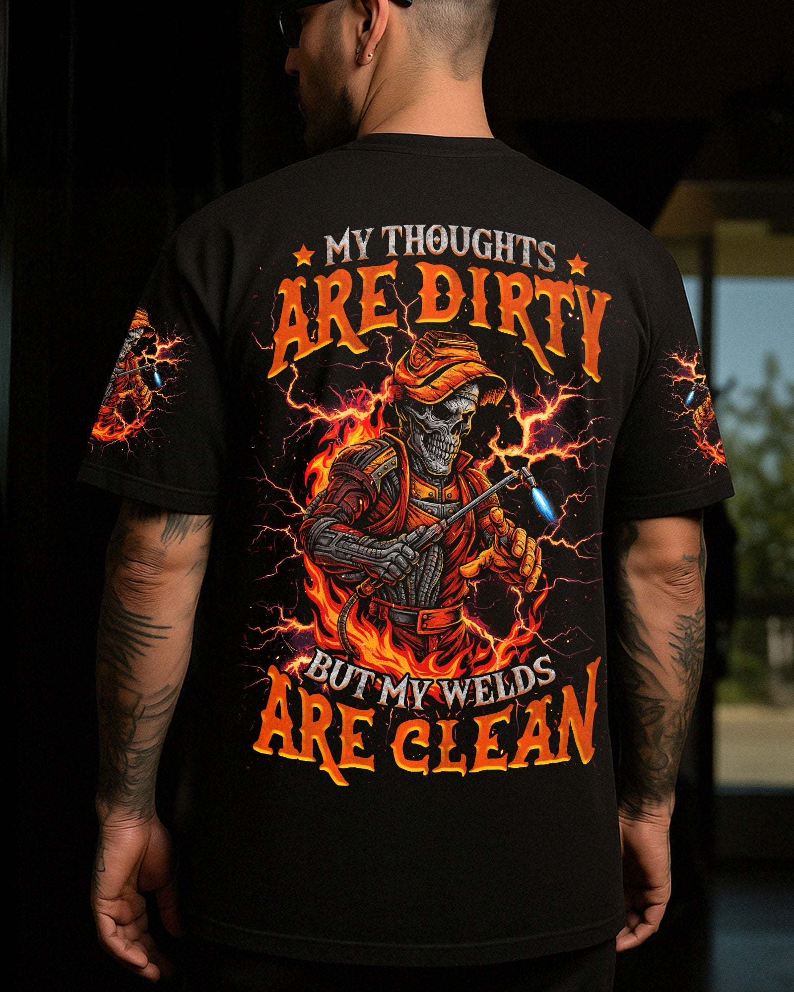 BLISSCORNERS I'M NOT ANTI-SOCIAL WELDER SKULL ALL OVER PRINT