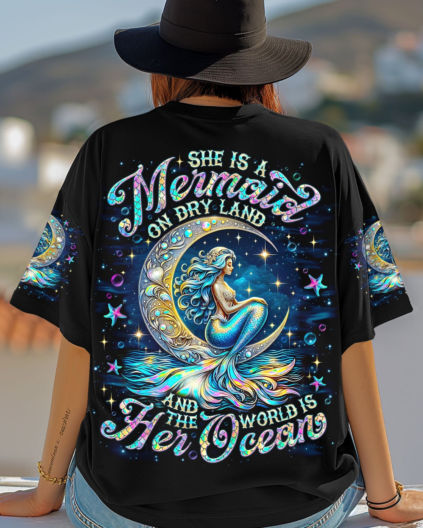 BLISSCORNERS SHE IS A MERMAID ALL OVER PRINT