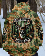 BLISSCORNERS BUCK AROUND AND FIND OUT DEER HUNTING ALL OVER PRINT