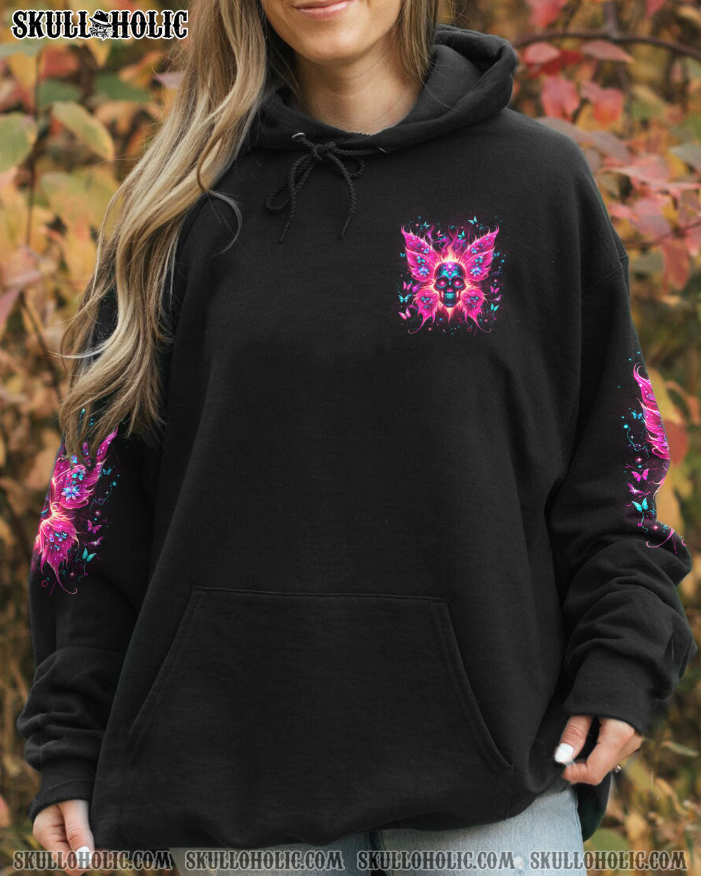 BLISSCORNERS KARMA FAIRY SKULL WINGS ALL OVER PRINT