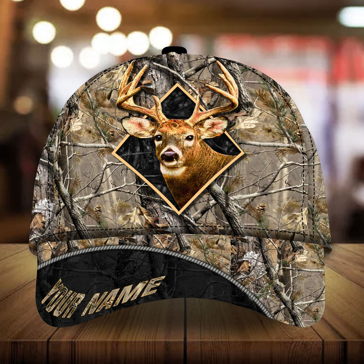 Blisscorners The Best Deer Hunting Camo Pattern 3D Multicolor Personalized Cap