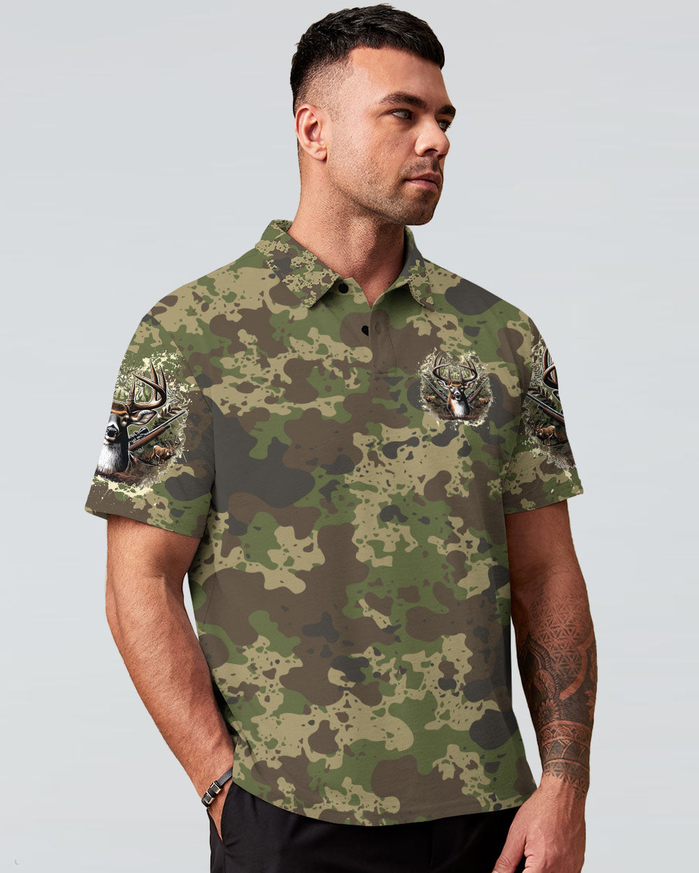 BLISSCORNERS GO HUNTING IN THEIR SEVENTIES DEER ALL OVER PRINT