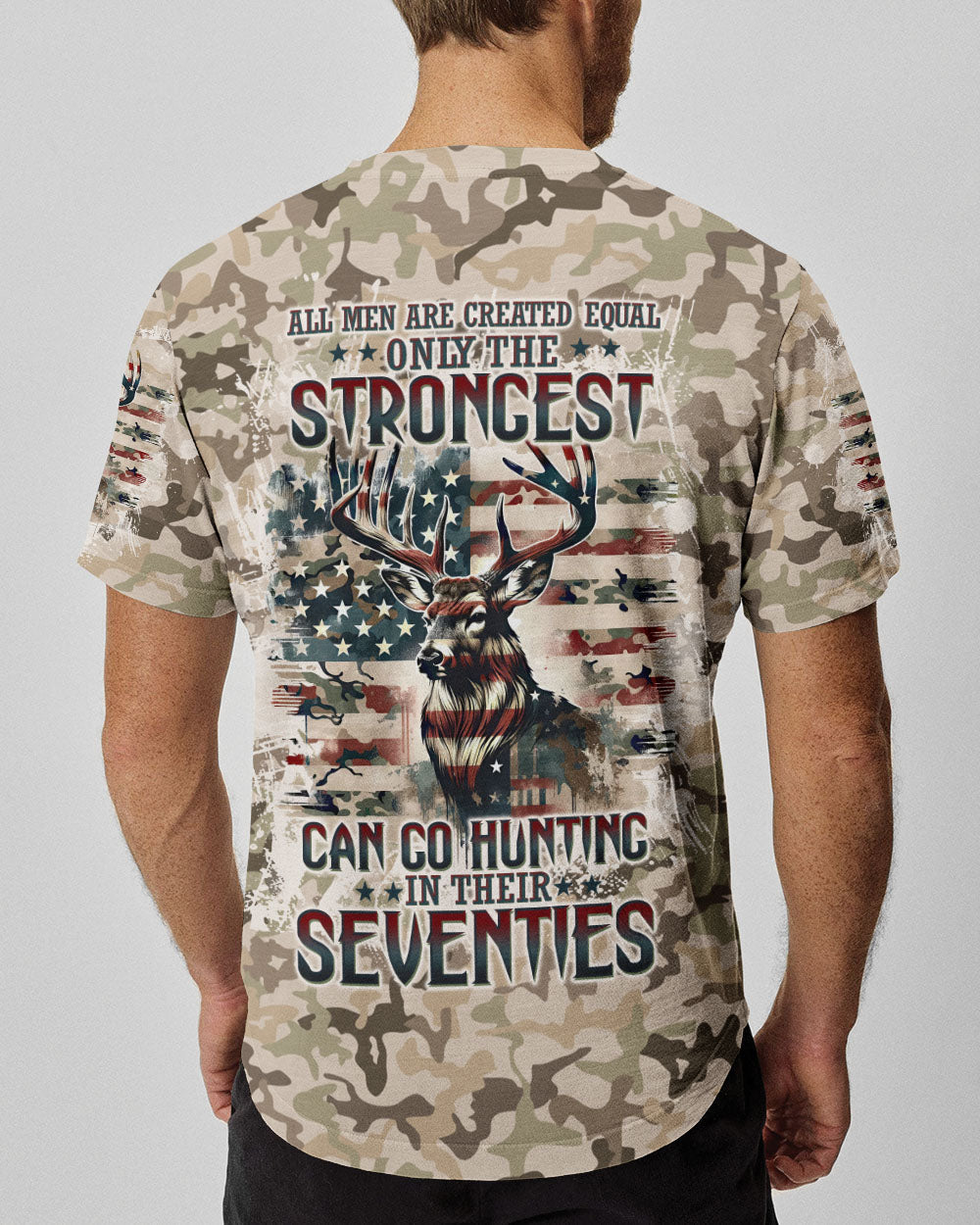 BLISSCORNERS GO HUNTING IN THEIR SEVENTIES DEER ALL OVER PRINT