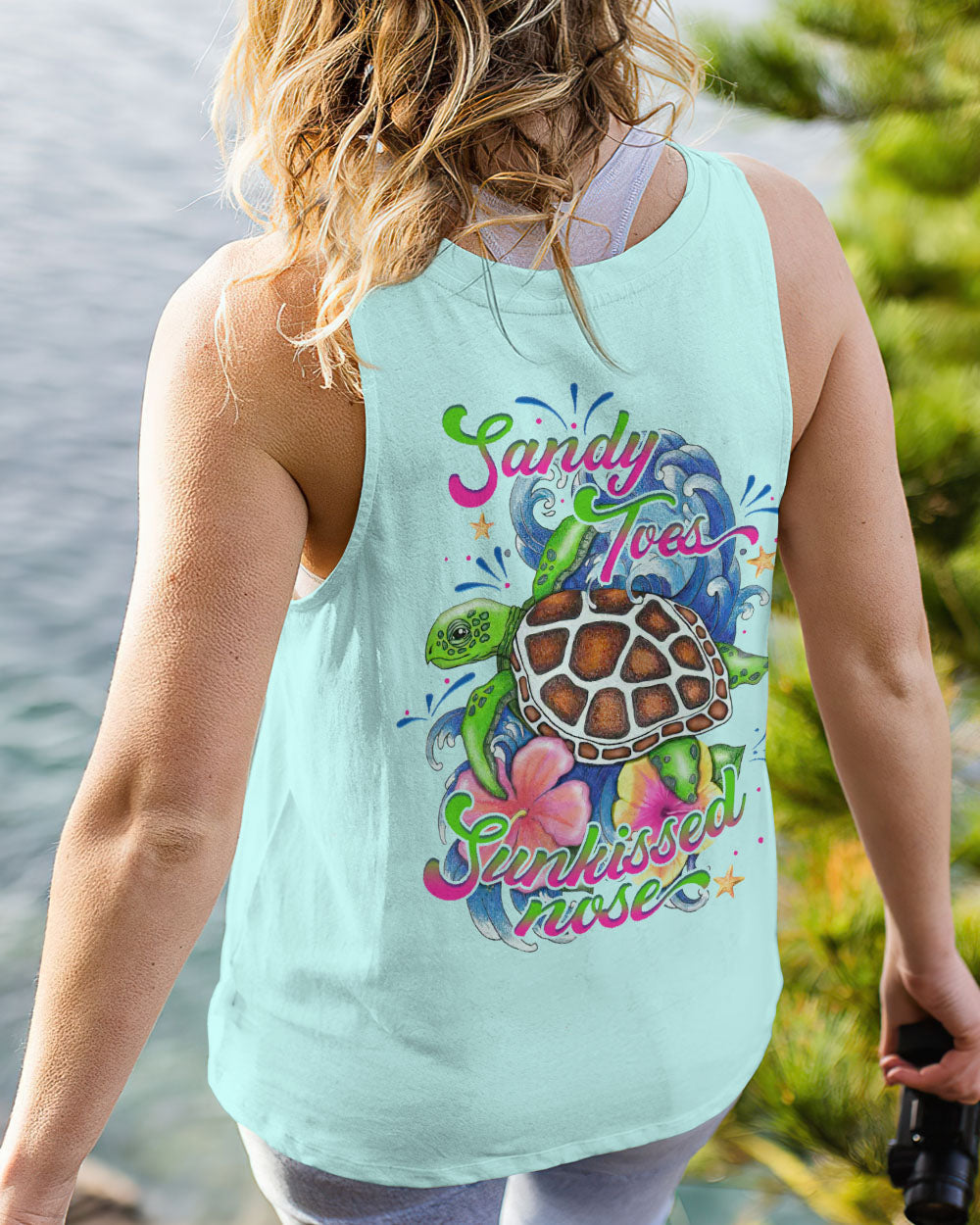 BLISSCORNERS SANDY TOES SUNKISSED NOSE TURTLE ALL OVER PRINT