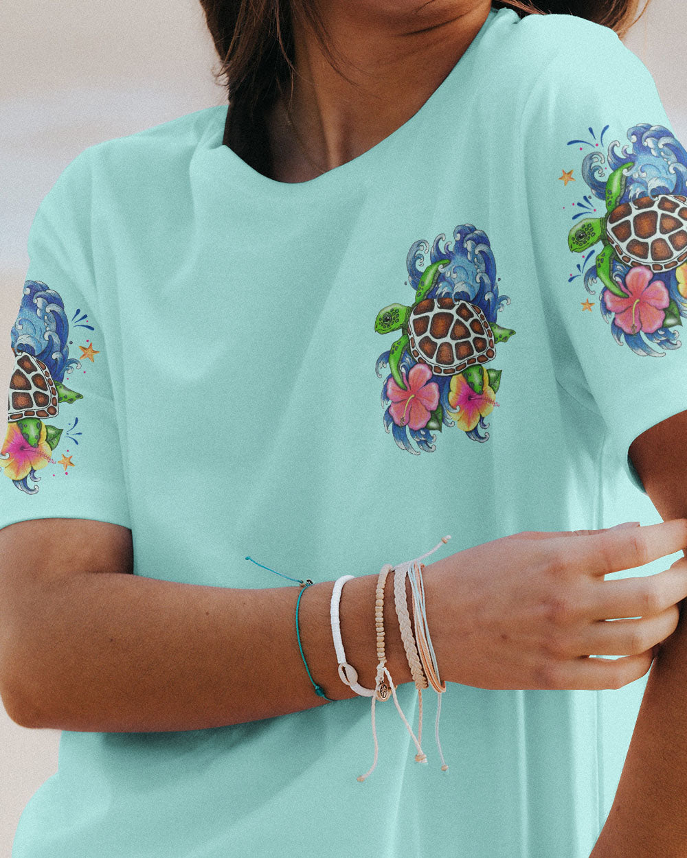 BLISSCORNERS SANDY TOES SUNKISSED NOSE TURTLE ALL OVER PRINT