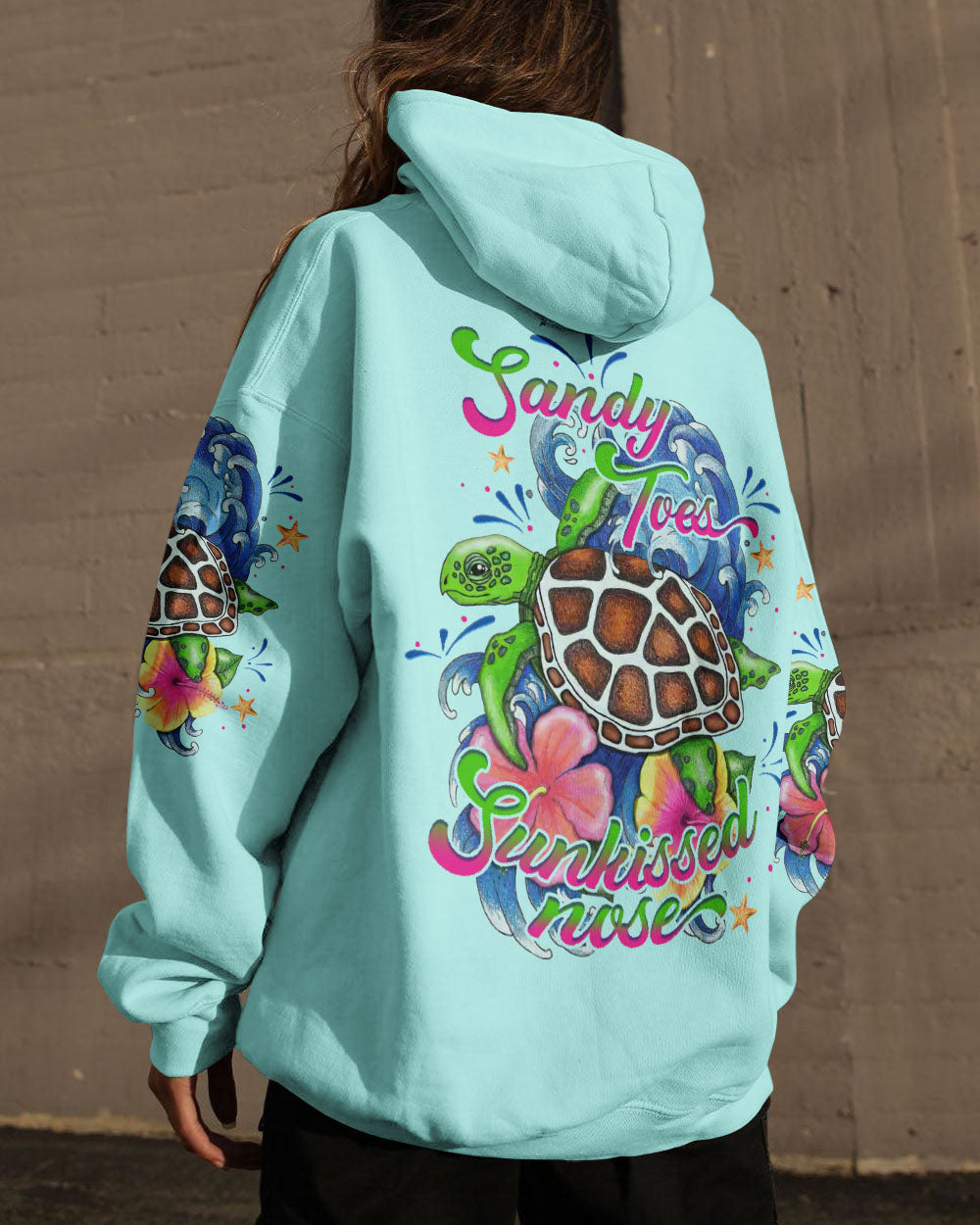 BLISSCORNERS SANDY TOES SUNKISSED NOSE TURTLE ALL OVER PRINT