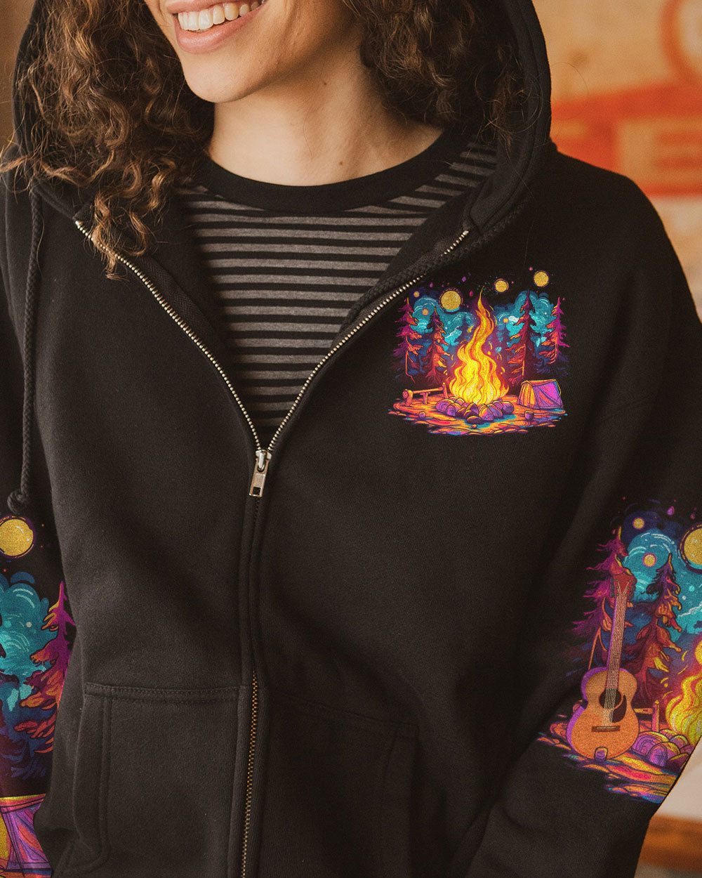 BLISSCORNERS LET THE MUSIC WARM YOUR BODY ALL OVER PRINT