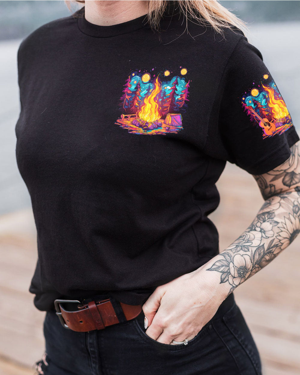 BLISSCORNERS LET THE MUSIC WARM YOUR BODY ALL OVER PRINT