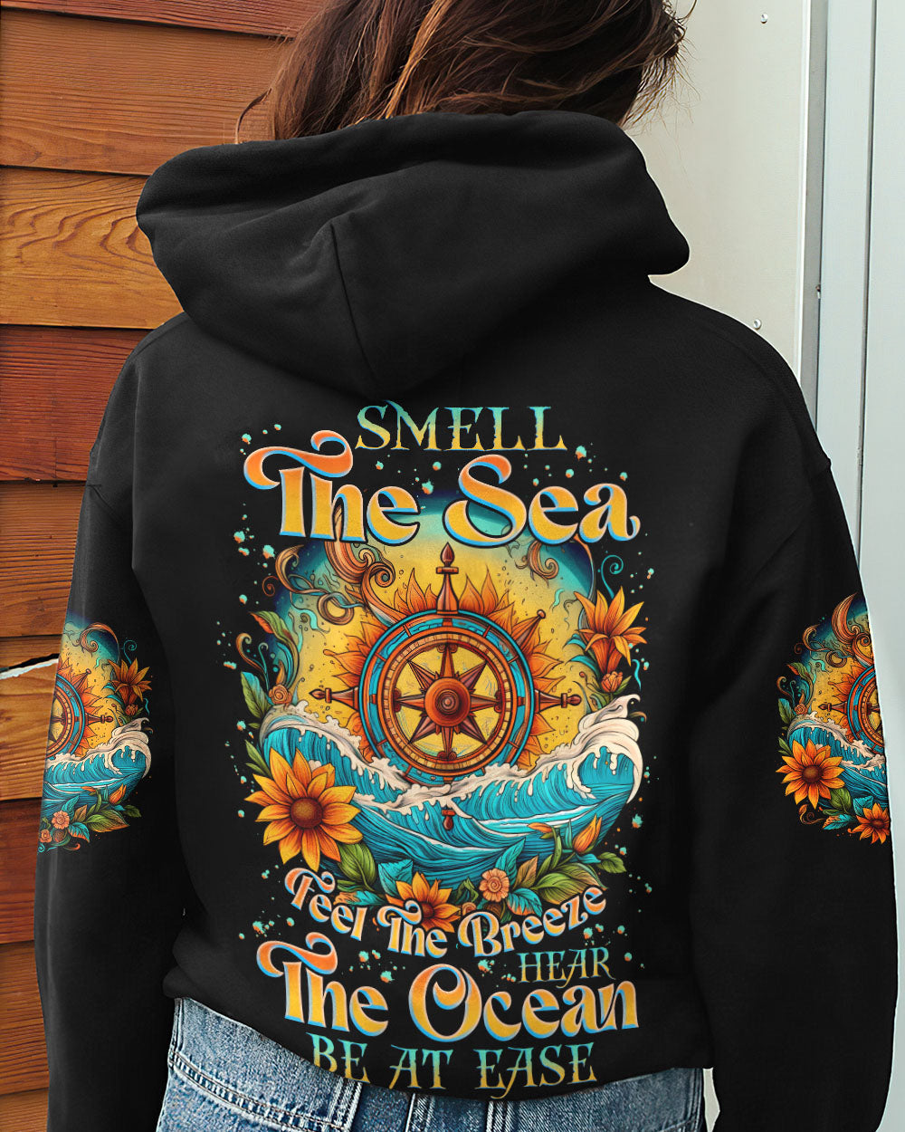 BLISSCORNERS SMELL THE SEA FEEL THE BREEZE ALL OVER PRINT