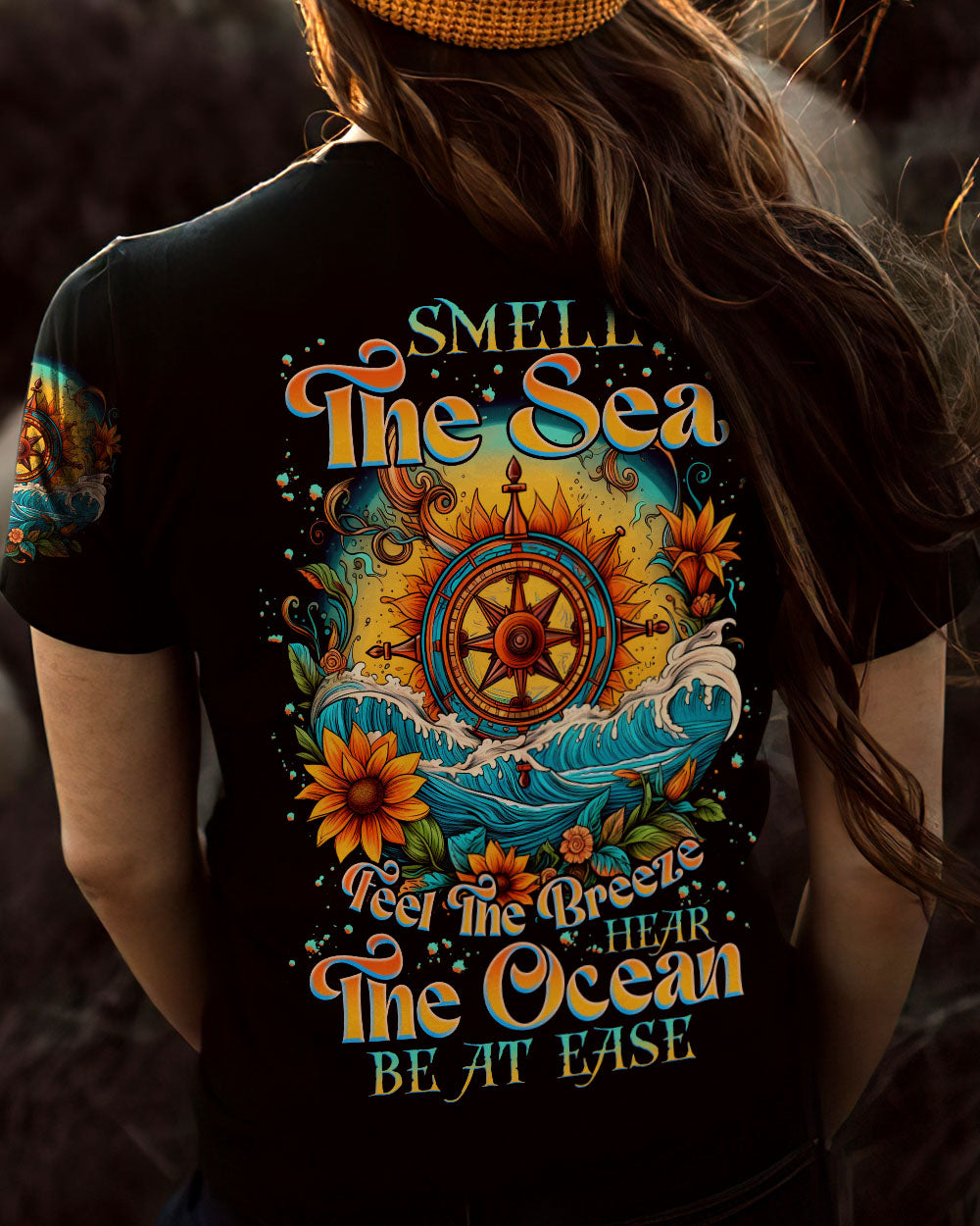 BLISSCORNERS SMELL THE SEA FEEL THE BREEZE ALL OVER PRINT