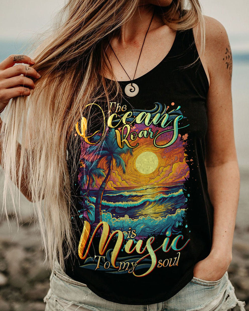 BLISSCORNERS THE OCEAN'S ROAR ALL OVER PRINT