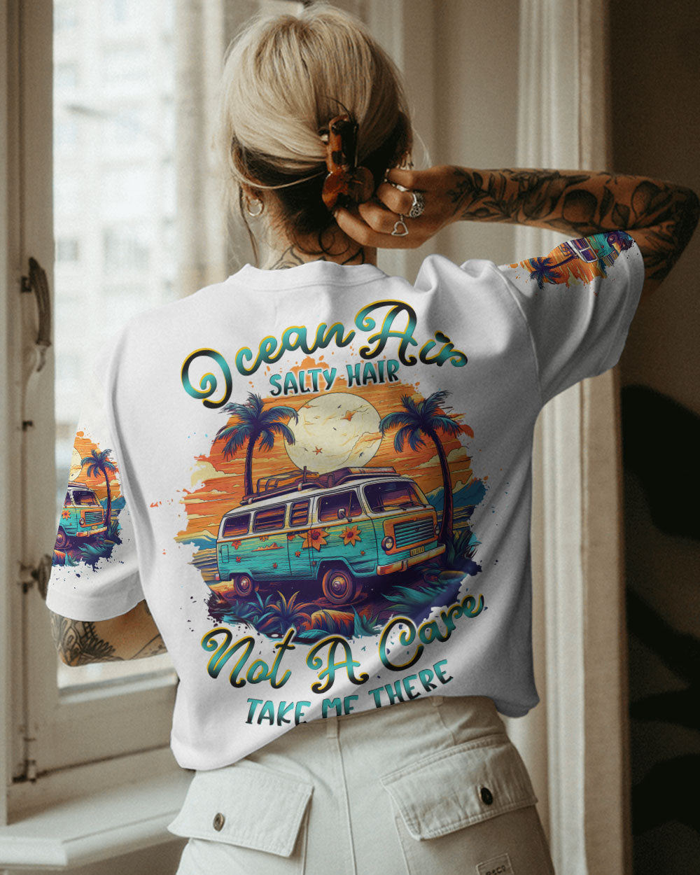 BLISSCORNERS OCEAN AIR SALTY HAIR ALL OVER PRINT