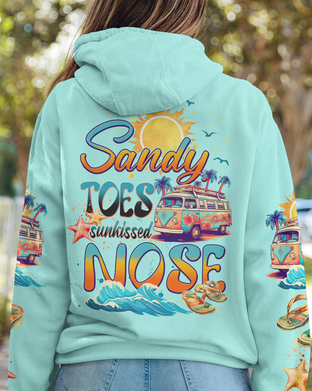 BLISSCORNERS SANDY TOES SUNKISSED NOSE ALL OVER PRINT