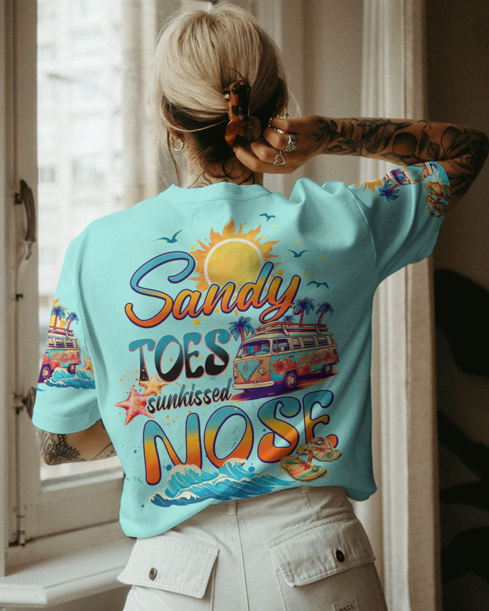 BLISSCORNERS SANDY TOES SUNKISSED NOSE ALL OVER PRINT