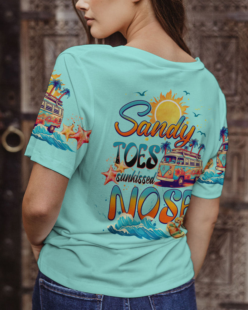 BLISSCORNERS SANDY TOES SUNKISSED NOSE ALL OVER PRINT