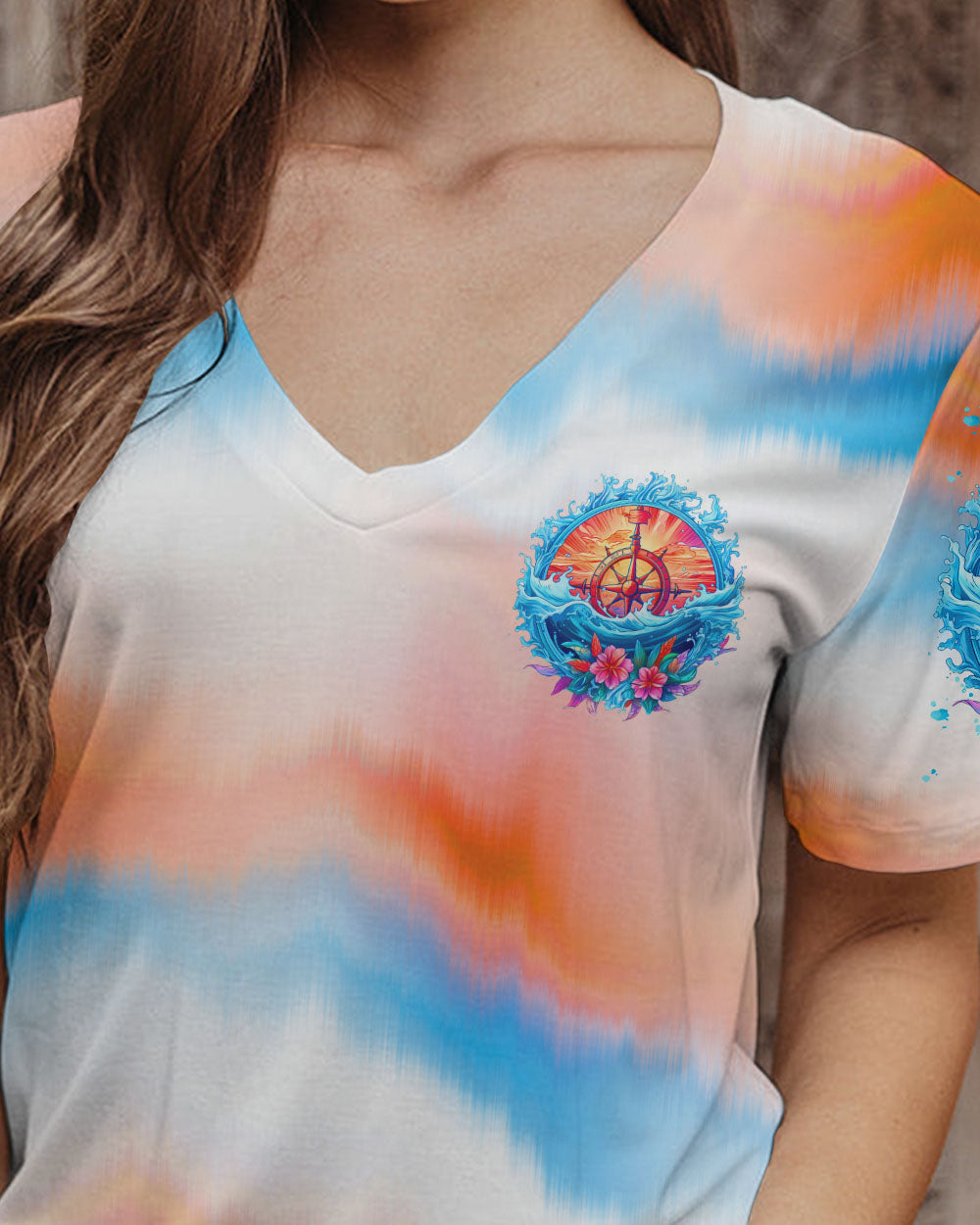 BLISSCORNERS SMELL THE SEA AND FEEL THE SKY COMPASS ALL OVER PRINT