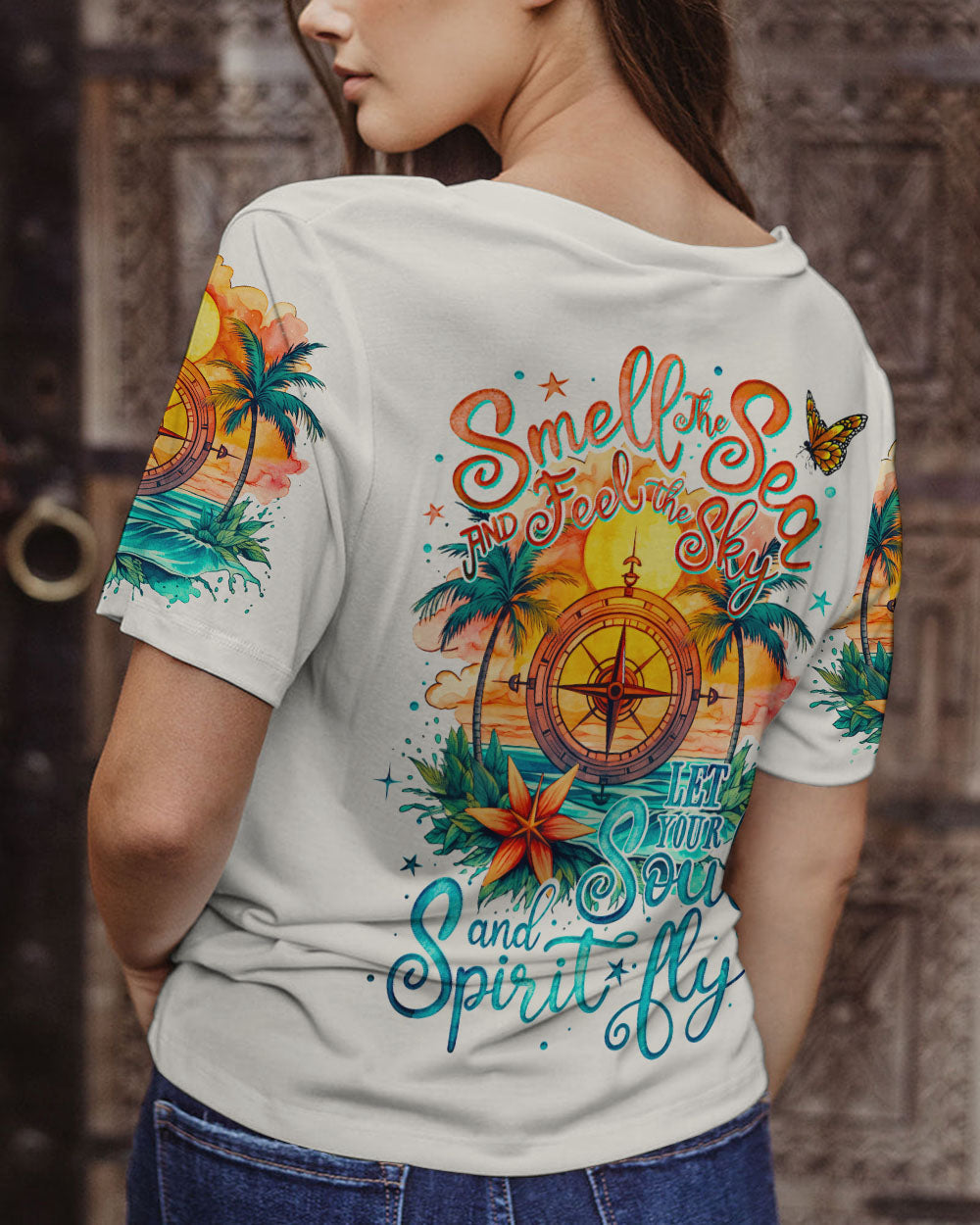 BLISSCORNERS SMELL THE SEA AND FEEL THE SKY ALL OVER PRINT