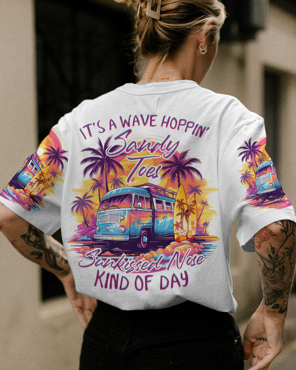 BLISSCORNERS SANDY TOES SUNKISSED NOSE ALL OVER PRINT