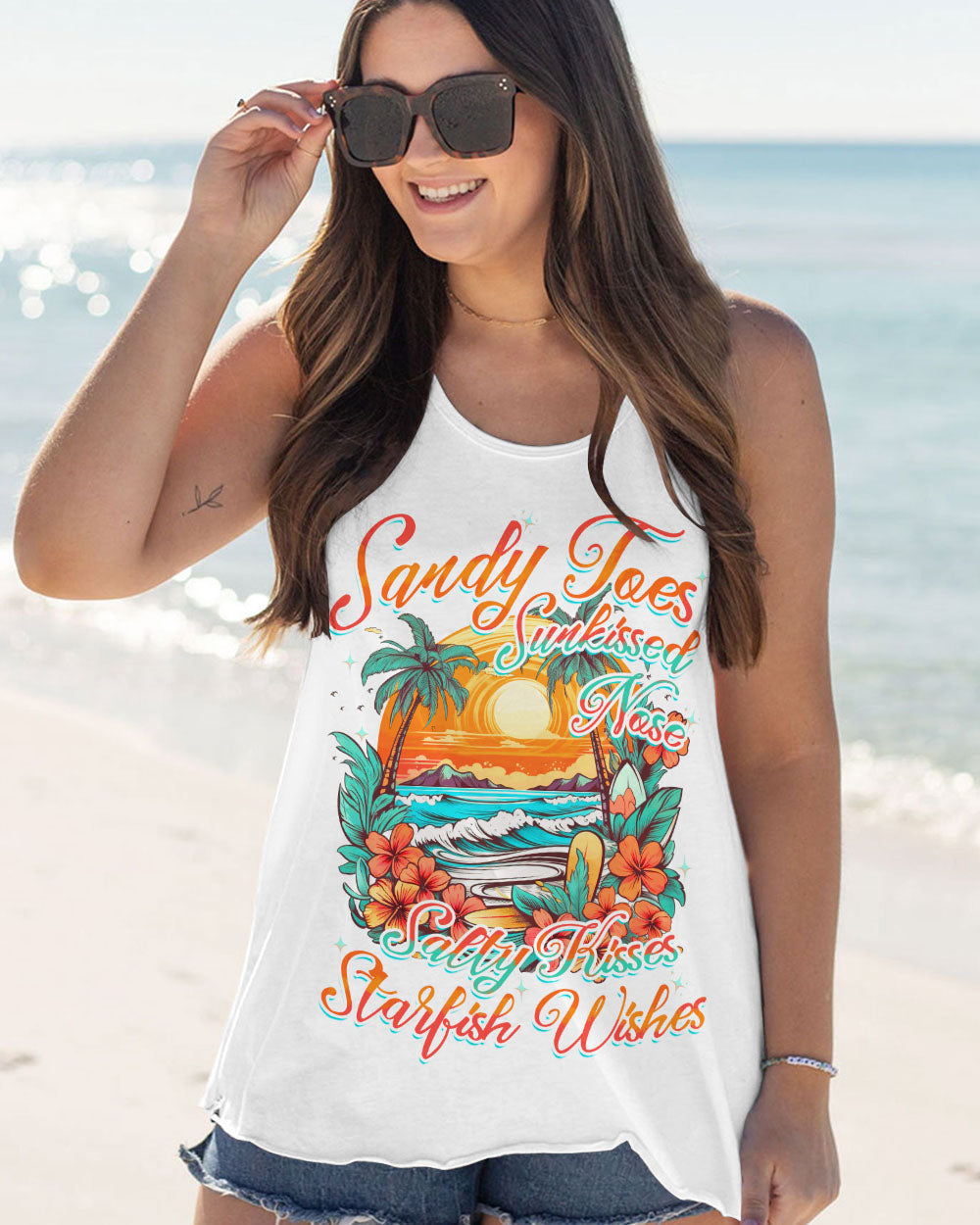 BLISSCORNERS SANDY TOES SUNKISSED NOSE ALL OVER PRINT