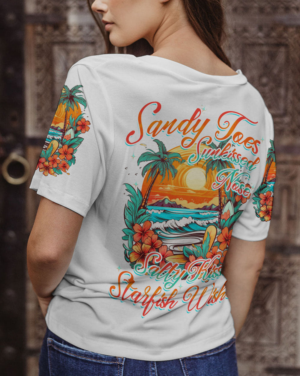 BLISSCORNERS SANDY TOES SUNKISSED NOSE ALL OVER PRINT